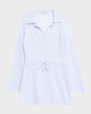 SIMKHAI Tammie Long-Sleeve Mini Dress