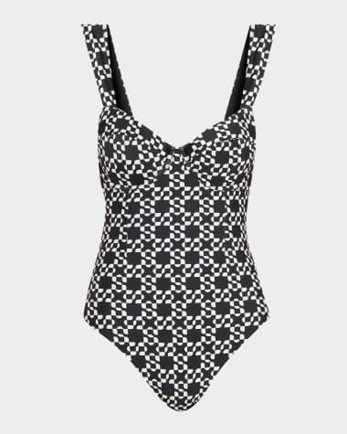 SIMKHAI Lexi Bustier One-Piece Swimsuit