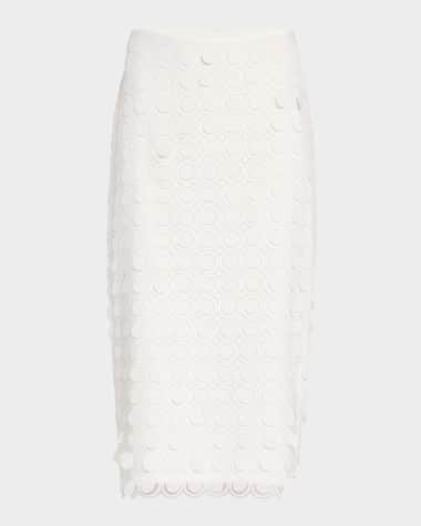 Trina Turk Dita 2 Woven Paillette Midi Skirt