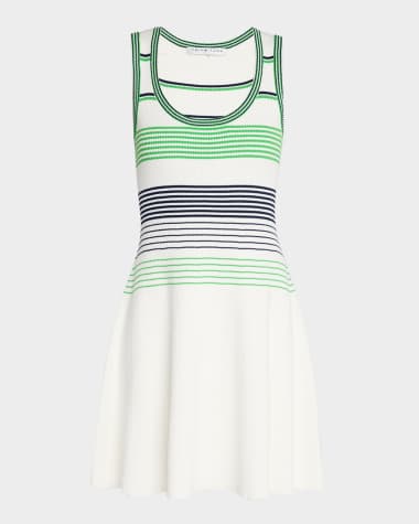 Trina Turk Veronkia Striped Knit Tank Dress