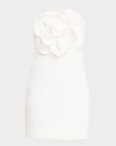 One33 Social Strapless Rosette Bodice Scuba Mini Dress