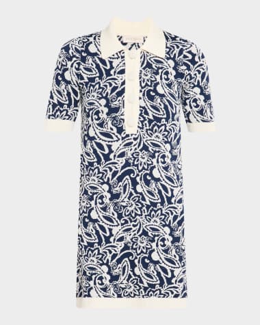Ramy Brook Erin Floral Boucle Mini Dress