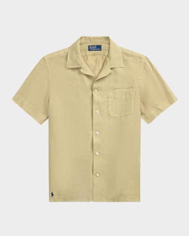 Polo Ralph Lauren Men's Slub Linen Camp Shirt