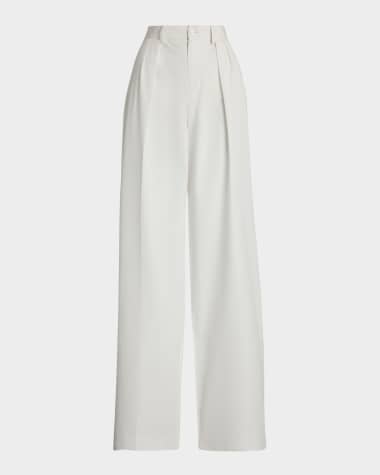Ralph Lauren Collection Jody Washed Cotton Trousers