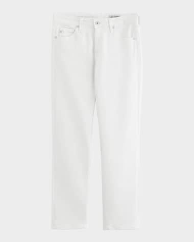 AG Jeans Mari Mid-Rise Slim Straight Crop Jeans