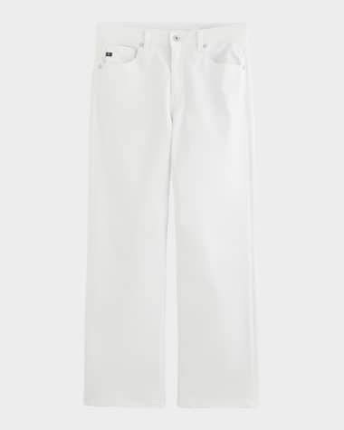 AG Jeans Brinley Mid-Rise Straight Crop Jeans