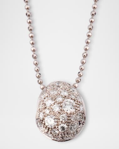 Graziela Gems 18K White Gold Diamond Bahia Pendant Necklace