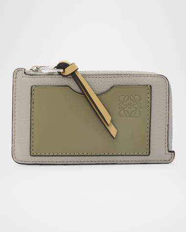 Loewe Coin Card Holder in Soft Grained Leather