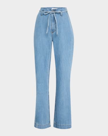 PAIGE Zoey Waist-Tie Jeans