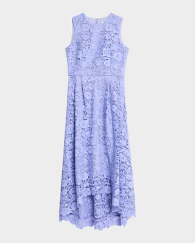 Shoshanna Daniela High-Low Floral Lace Maxi Dress