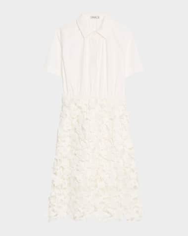 SIMKHAI Colette Short-Sleeve Combo Dress