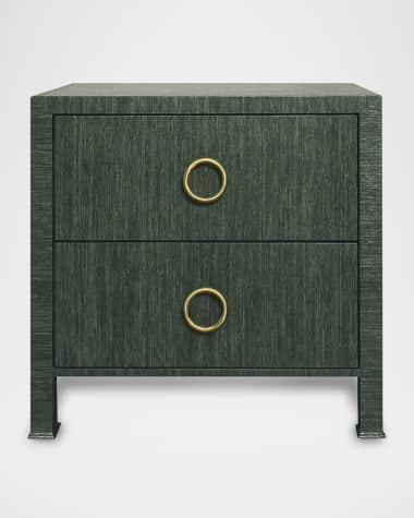 Worlds Away Edelman 2-Drawer Side Table