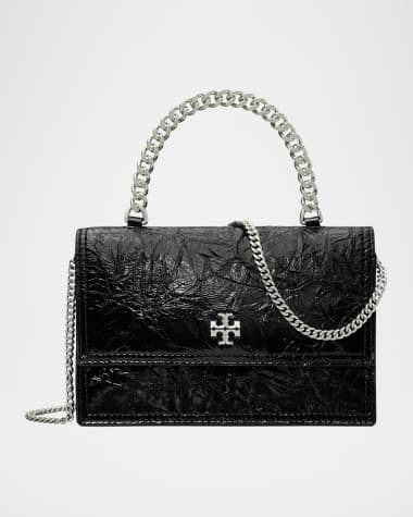 Tory Burch Kira Mini Deconstructed Leather Top-Handle Bag