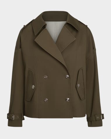 TWP Bogie Short Trench Coat