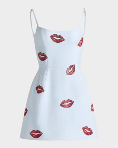 HELSI Exclusive Yasmin Rhinestone Kiss Mini Dress