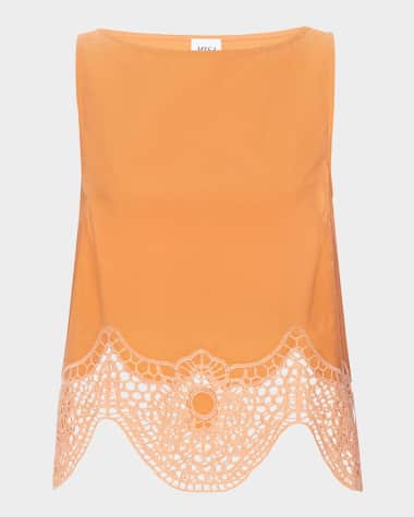 MISA Los Angeles Nola Open-Knit Top