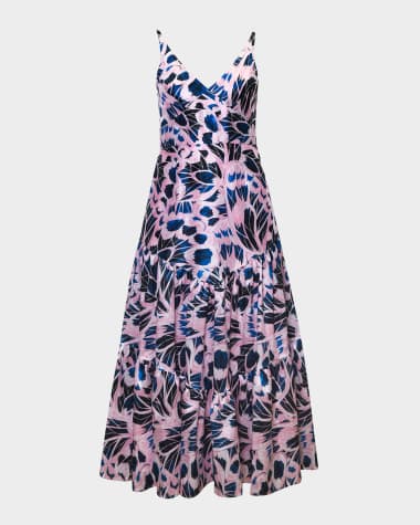 Hutch Arden Tiered Floral-Print Maxi Dress