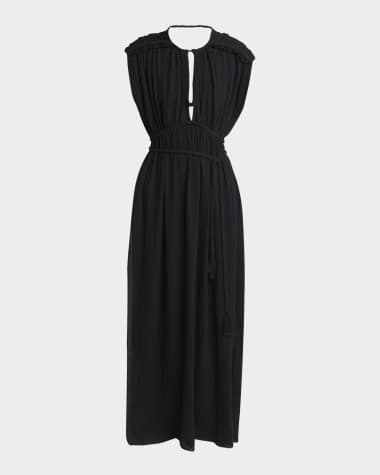 ワンピース ISABEL MARANT Woman Dress Black RO0420FAB2J02I 01BK KANDIS DRESS Woman black | ISABEL MARANT Official online store