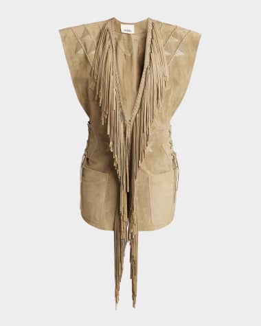 Isabel Marant Dalila Fringe Suede Vest