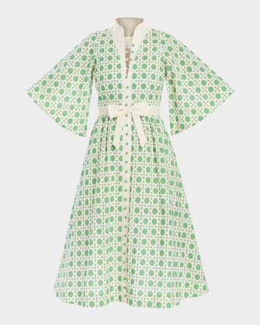 Mestiza New York Carmen Geometric-Print Midi Dress