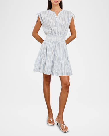 V-Neck Hardware One-Piece Swimsuit