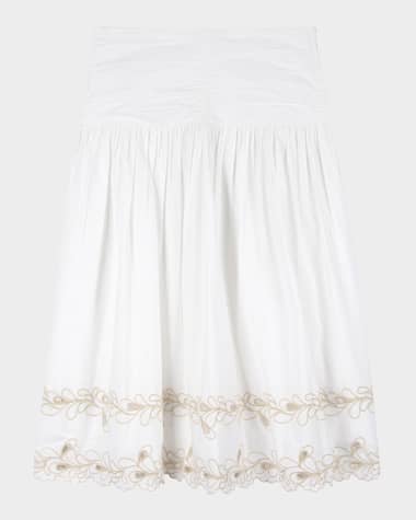 Rails Sol Embroidered Cotton Maxi Skirt