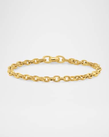 David Yurman DY Mercer Petite Chain Bracelet in 18K Gold, 4.5mm