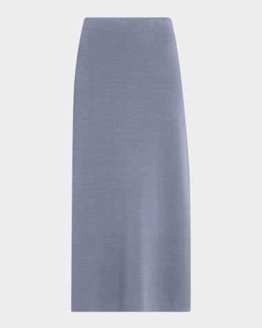 By Malene Birger Roz Straight Viscose Midi Skirt