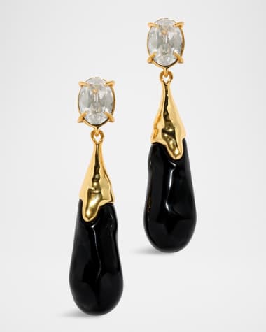 Alexis Bittar Bonbon Crystal Small Teardrop Earrings