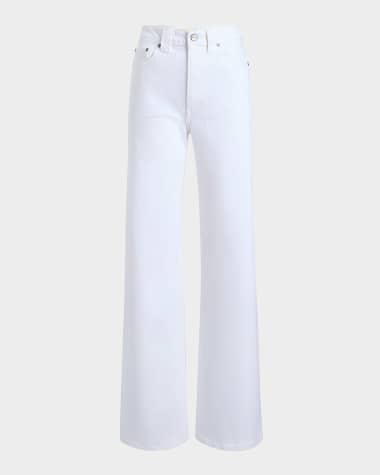Khaite Dane Mid-Rise Wide-Leg Jeans