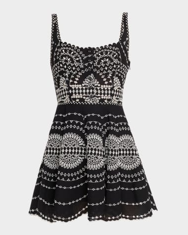 CHARO RUIZ IBIZA Winnie Embroidered Mini Dress