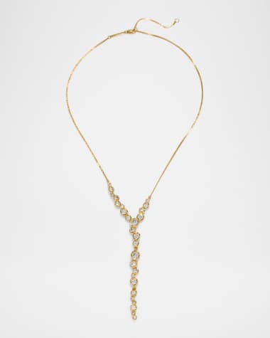 Alexis Bittar Asterales Gold CZ Cascading Necklace