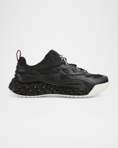 Gucci Men's cub3d Matte Demetra and Mesh Runner Sneakers