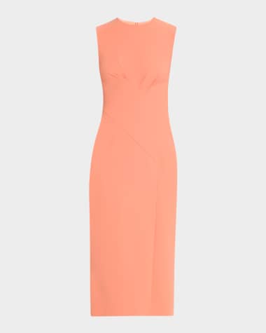 E.Stott Mila Pleated Sleeveless Midi Dress