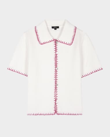 Rails Maliah Contrast-Trim Cardigan