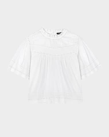 Rails Daisy Eyelet-Embroidered Blouse