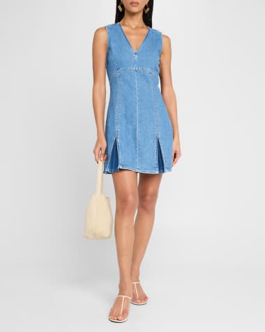 V-Neck Hardware One-Piece Swimsuit