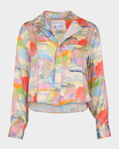 CISSA Liberty of London - The Belle Button-Front Silk Shirt