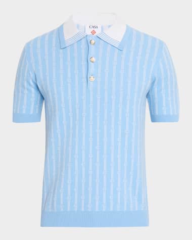 CASABLANCA Men's Monogram Polo Shirt