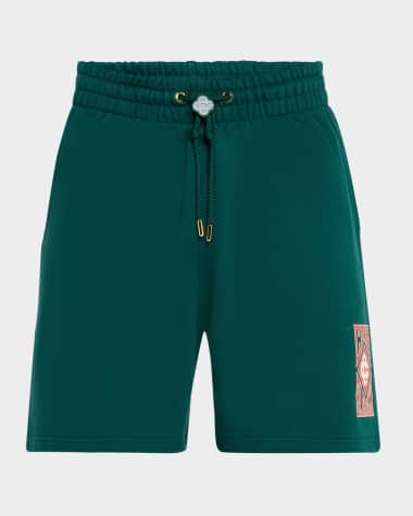CASABLANCA Men's Gothic Stacked Logo Sweat Shorts