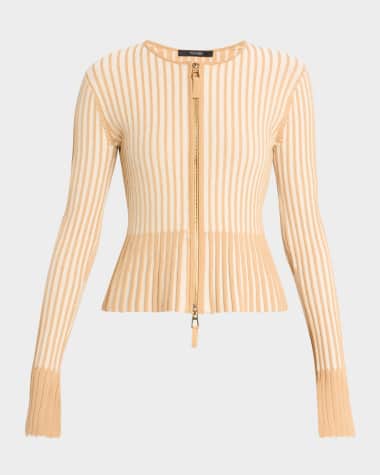 Toccin Priscilla Zip-Front Cardigan