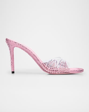 MACH & MACH Crystal Flame Mule Heels
