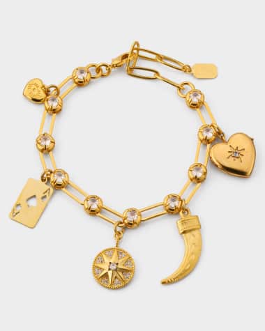Elizabeth Cole Hyacith Charm Bracelet