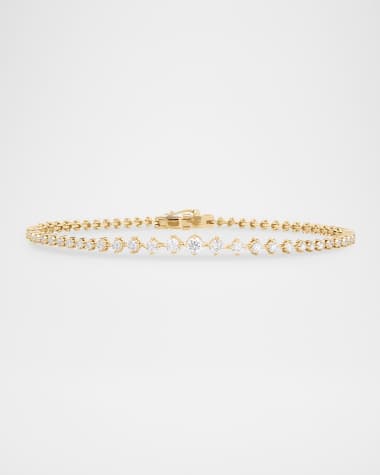 LANA Flawless Graduating Diamond Tennis Bracelet