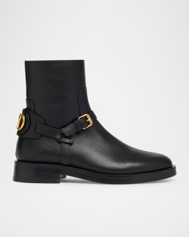 Valentino Garavani VLogo Signature Leather Booties