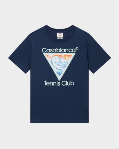 CASABLANCA Boy's Tennis Beach Club Graphic T-Shirt, Size 3T-14