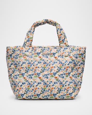 MZ WALLACE Metro Deluxe Flower Quilted Tote Bag