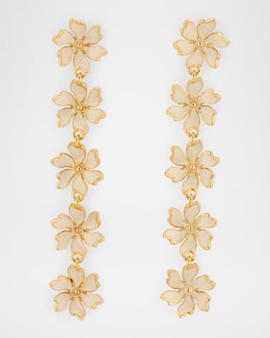 Oscar de la Renta Cherry Blossom 5-Drop Earrings