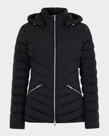 Moose Knuckles Lucille Air Down Hooded Puffer Jacket