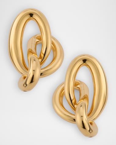 Oscar de la Renta Twisted Knot Stud Earrings